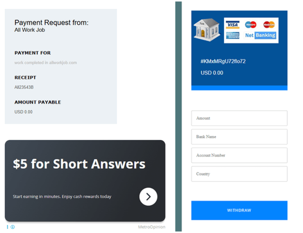 formulario de pago de allworkjob
