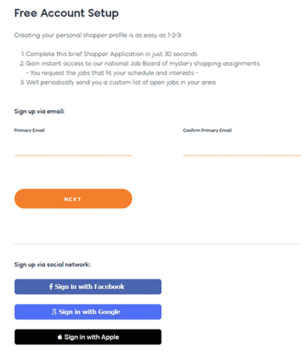 Formulario de registro de Second To None