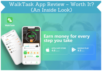 encabezado de reseña de la app walktask