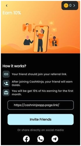 programa de referidos de cash ninja