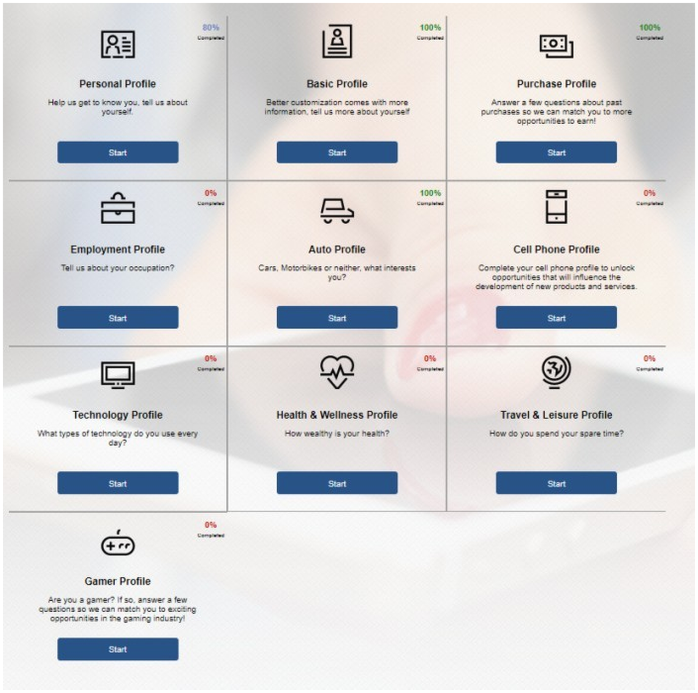 información de perfil de clearvoice