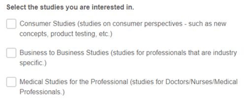 tipos de estudios de focus insite