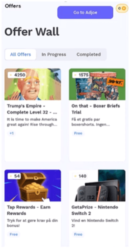 Muros de ofertas de Freeplay