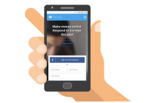 móvil con sitio web de hiving
