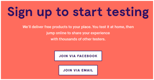 Registro en Home Tester Club