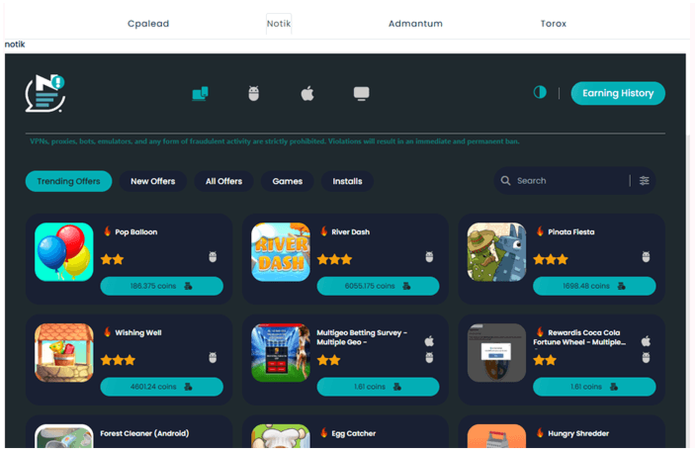 offerwalls de King of Coint