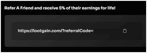 programa de referidos de lootgain