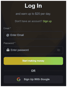 cómo registrarse en lootgain