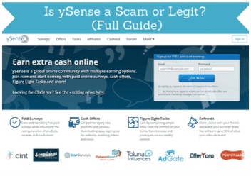 encabezado de reseña sobre si ySense es estafa