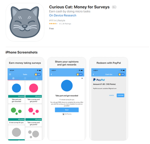 app móvil curious cat
