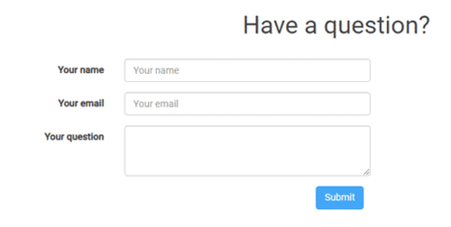 formulario de contacto de curious cat