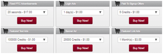 opciones de anuncios en scarlet clicks