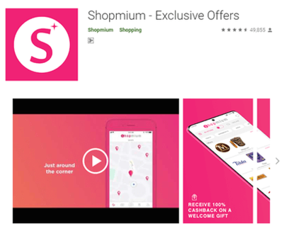 aplicación de Shopmium