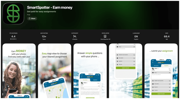 aplicación de smartspotter