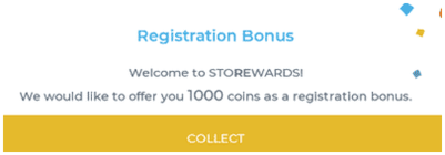 bono de registro de Storewards