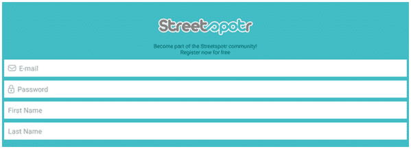 registro en streetspotr