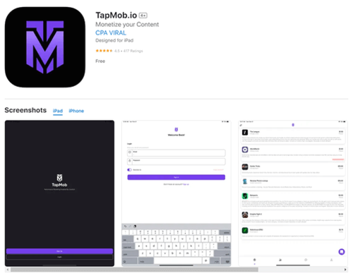 aplicación de TapMob