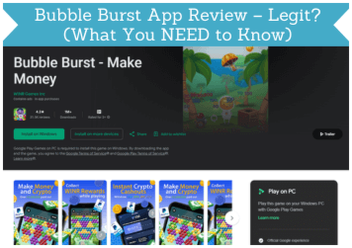 cabecera de reseña de la app Bubble Burst