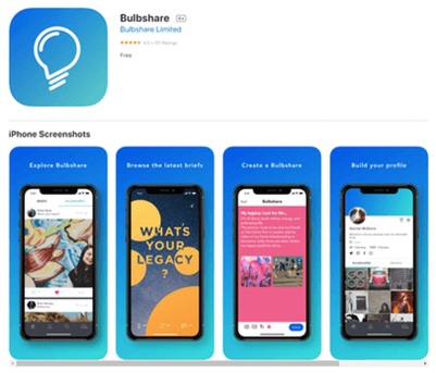 aplicación de Bulbshare