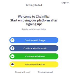 como registrarse en chainflix