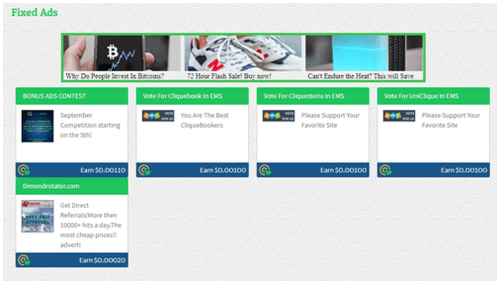 Hacer clic en anuncios de Cliquebook