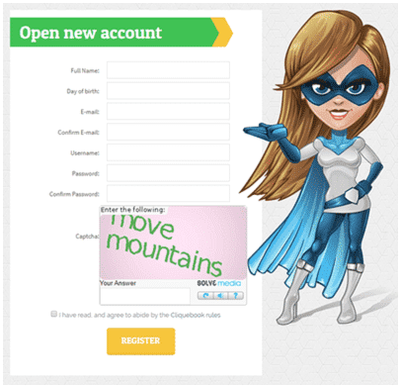 Registro en Cliquebook