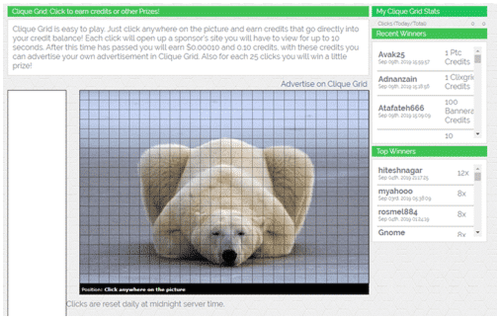 Juego Clique Grid de Cliquebook