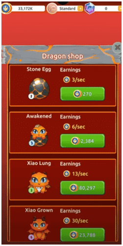 tienda de Crypto Dragons