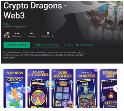 aplicación de crypto dragons