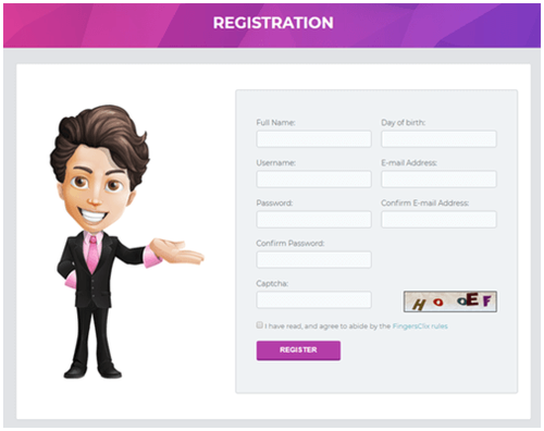 registro fingersclix