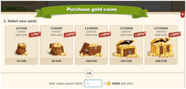 recargando cuenta en golden farm