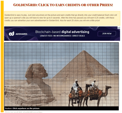 cuadrícula dorada goldenclix