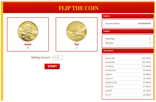 voltear la moneda goldenclix