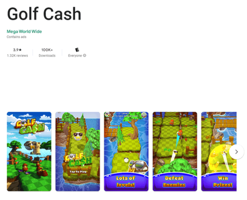 app de golf cash