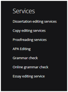 servicios ofrecidos por Gramlee