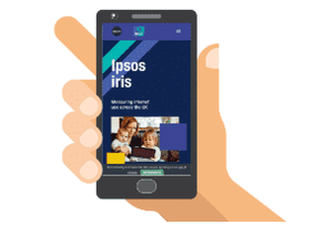 Sitio móvil de Ipsos Iris