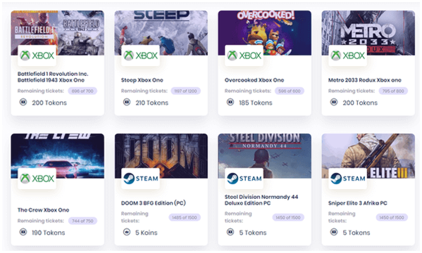 fichas de king of prizes