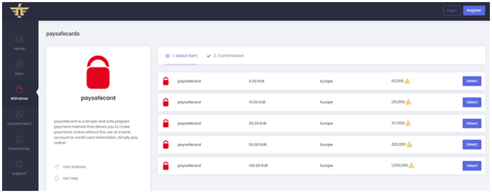idle empire paysafecard