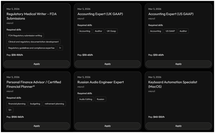 empleos en micro1