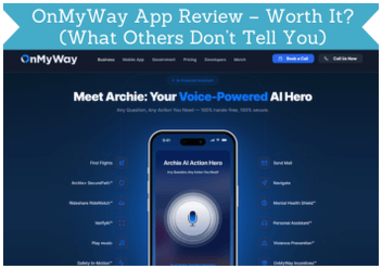 encabezado para reseña de la app OnMyWay