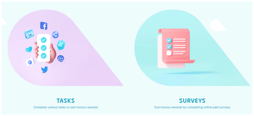 tareas y encuestas en RewardMe