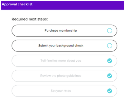 solicitando un trabajo en urbansitter