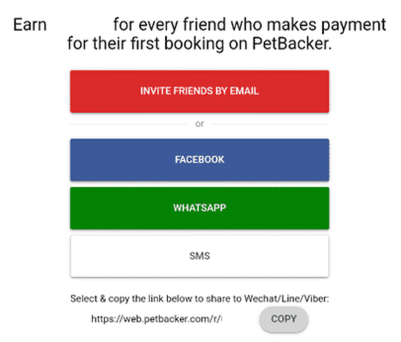 programa de referidos de petbacker