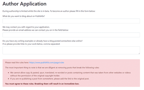 convirtiéndose en autor en publish0x