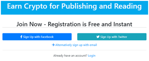 cómo registrarse en publish0x