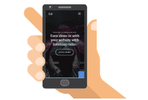 Sitio móvil de Radioearn