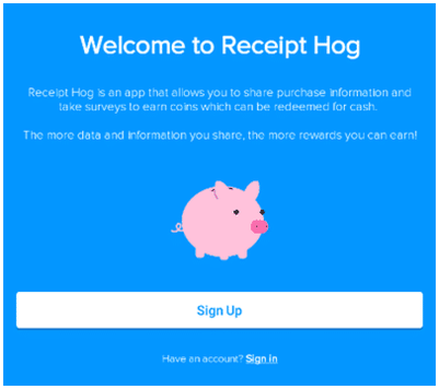 registro en receipt hog