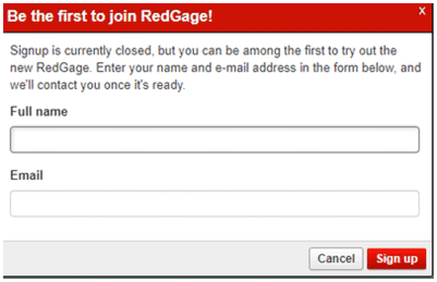 Registro en RedGage