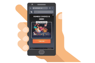 sitio móvil de humble bundle