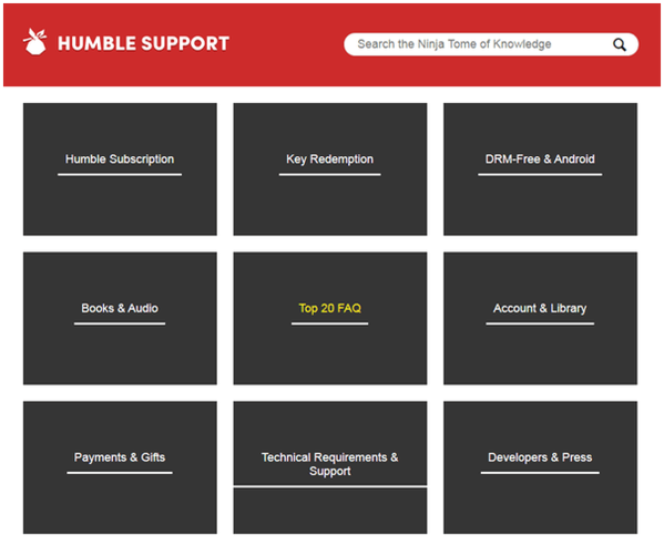 soporte de humble bundle
